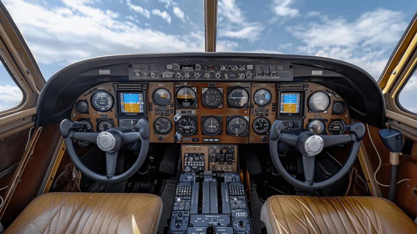 Nashville Crash of Candien Airplane Kills Family Of Five Piper PA-32R Cockpit