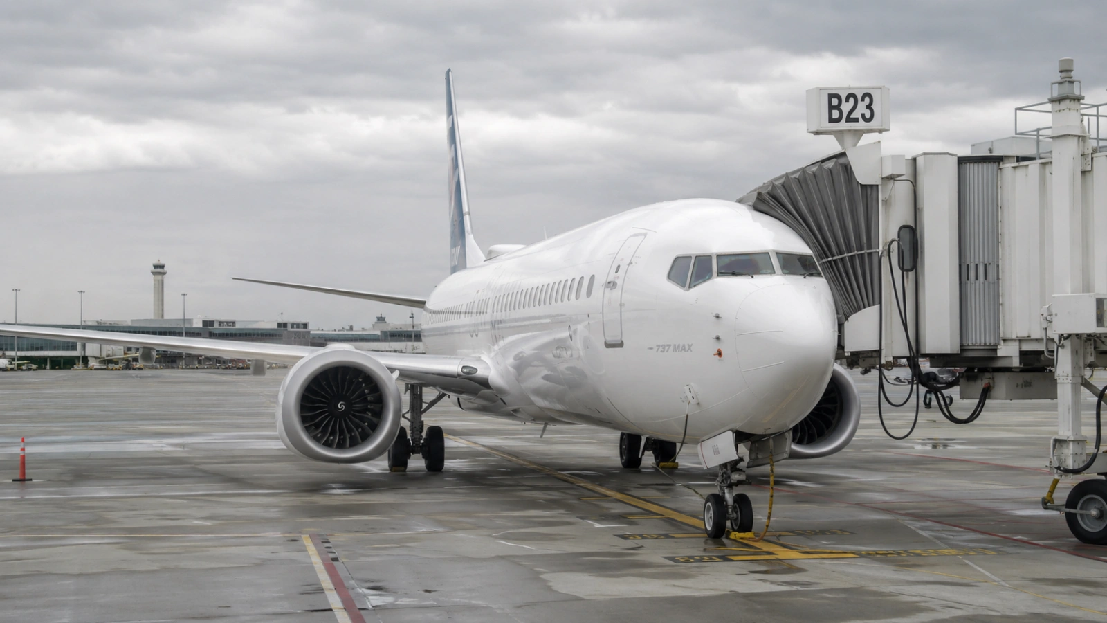 Boeing 737 MAX Wrongful Death Litigation Boeing 737 MAX aircraft in airport setting related to aviation litigation coverage